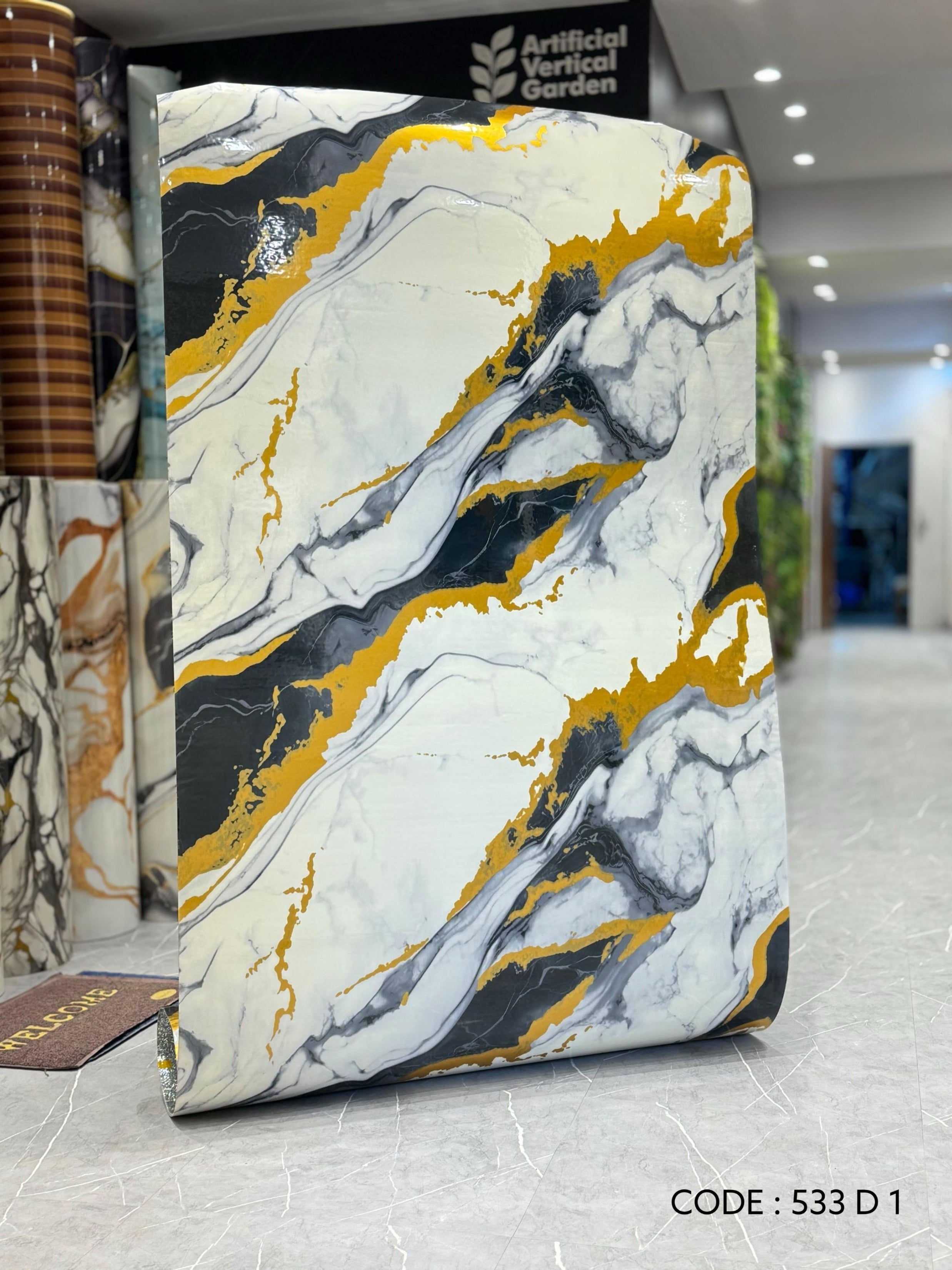 Self Adhesive UV Marble Sheets (size 10 x 4 Feet) 533 D 1 - SWASTIK CREATIONS The Trend Point