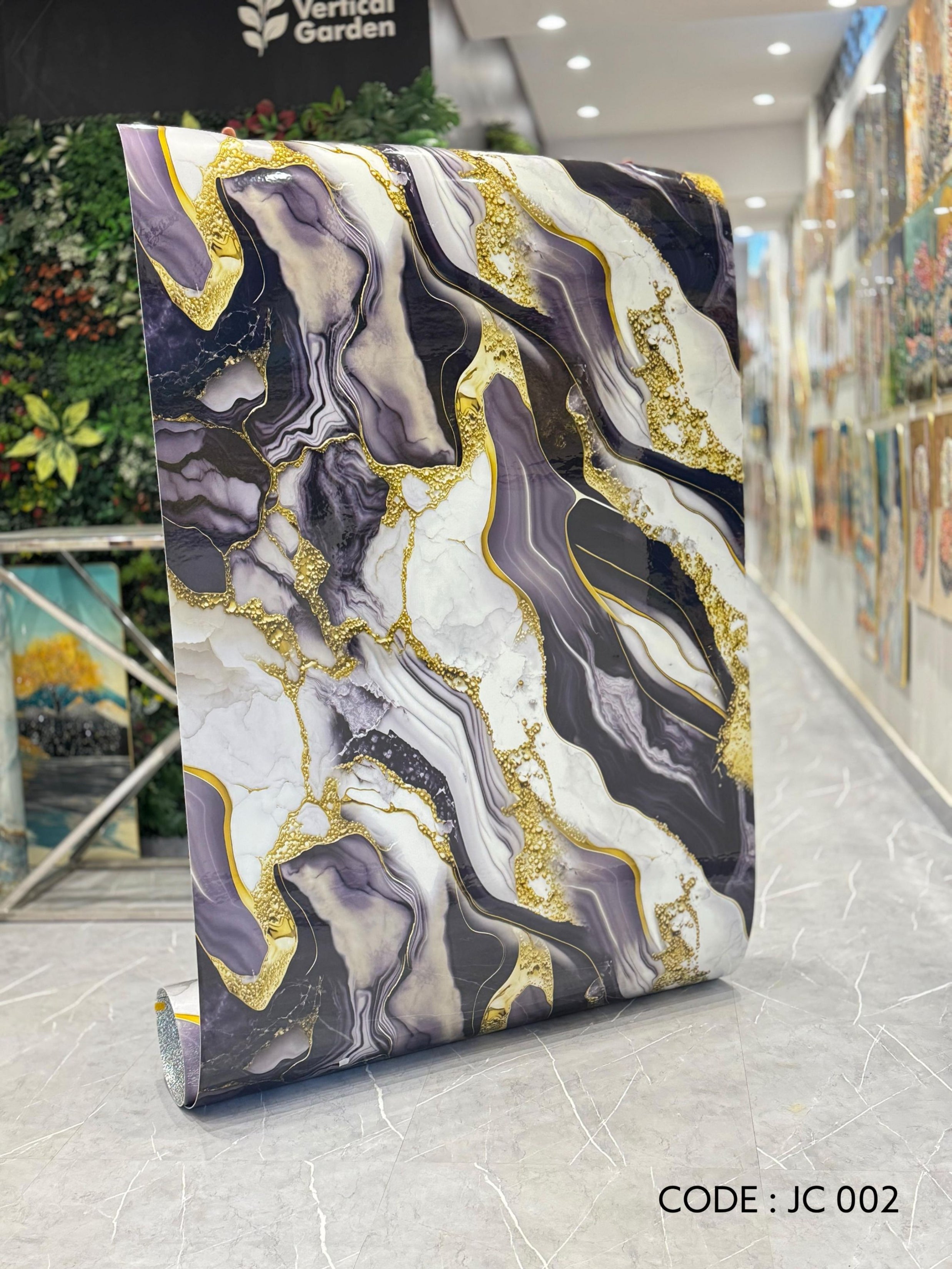 Self Adhesive UV Marble Sheets (size 10 x 4 Feet) JC 002 - SWASTIK CREATIONS The Trend Point