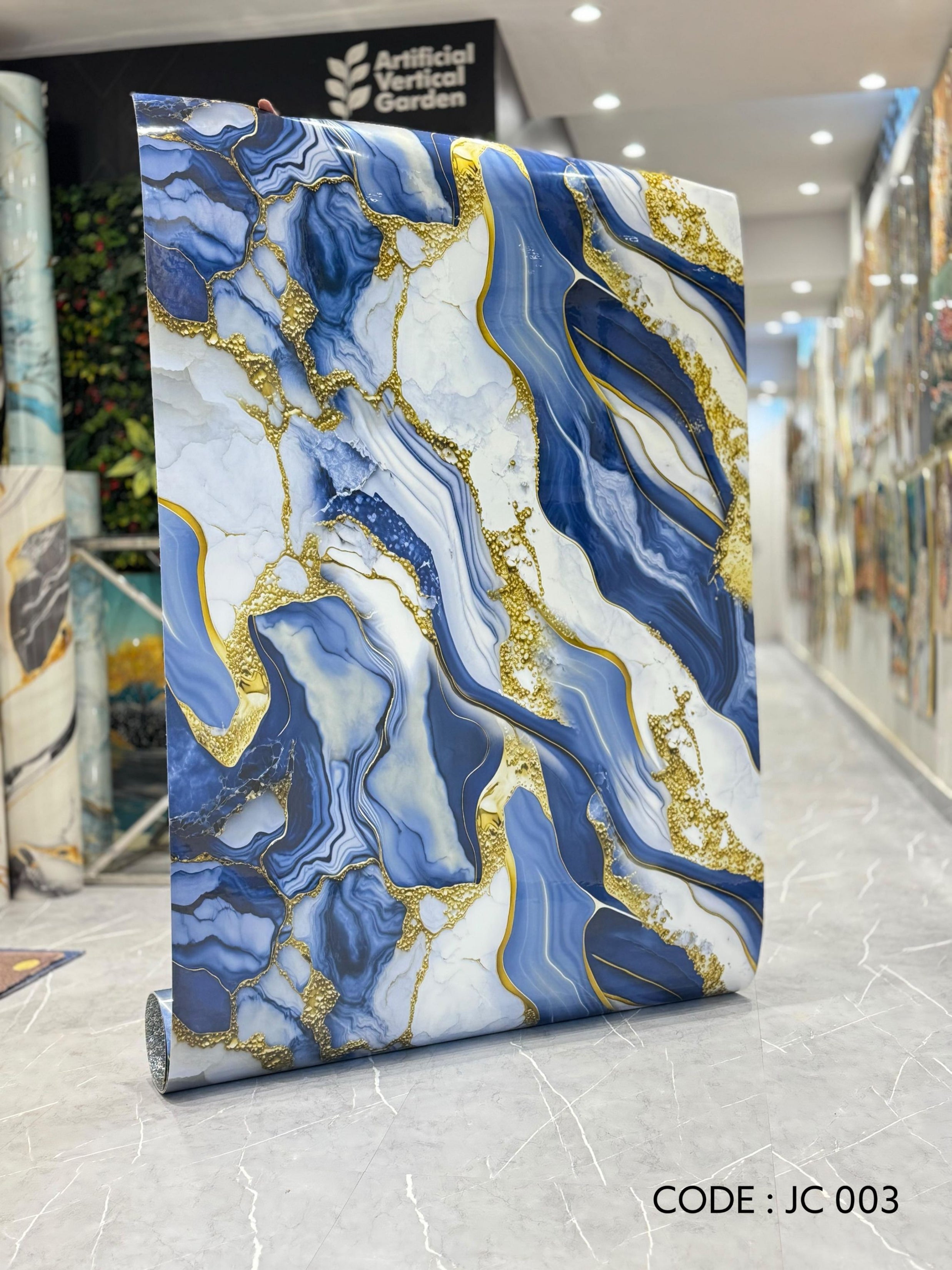 Self Adhesive UV Marble Sheets (size 10 x 4 Feet) JC 003 - SWASTIK CREATIONS The Trend Point