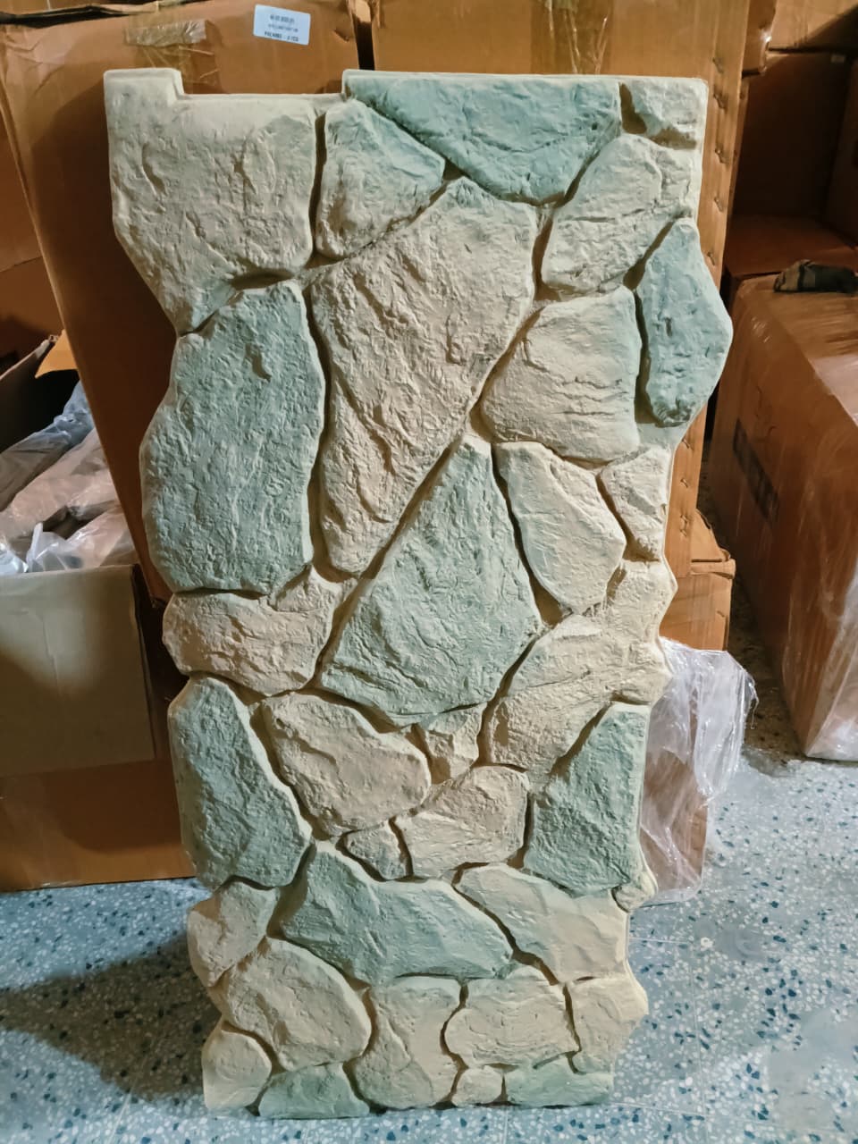 #Terra Rock 106 Multicolor– 35mm PU Stone Finish Panels - Size 2x4ft - 4 color options - SWASTIK CREATIONS The Trend Point