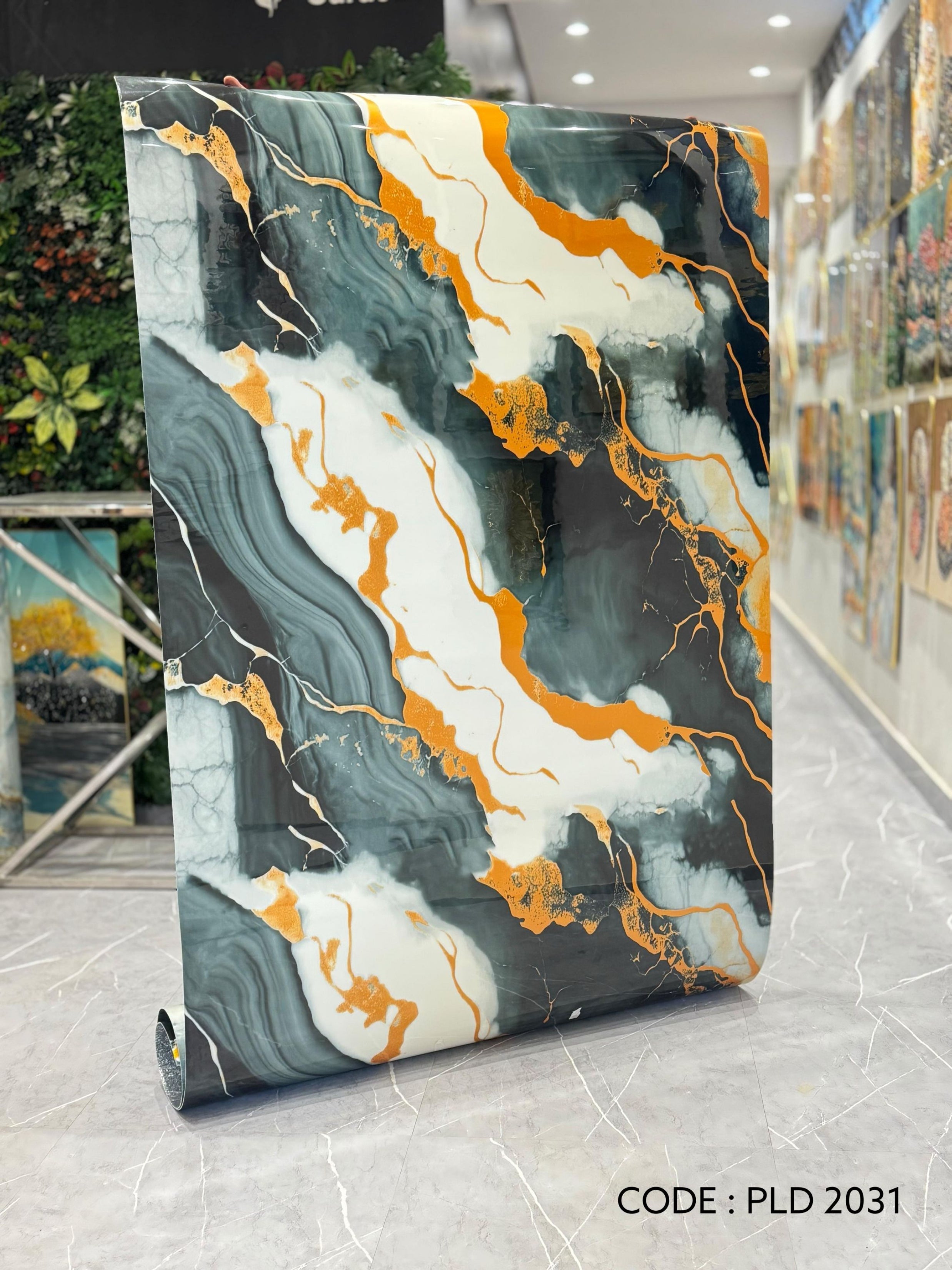 Self Adhesive UV Marble Sheets (size 10 x 4 Feet) PLD2031