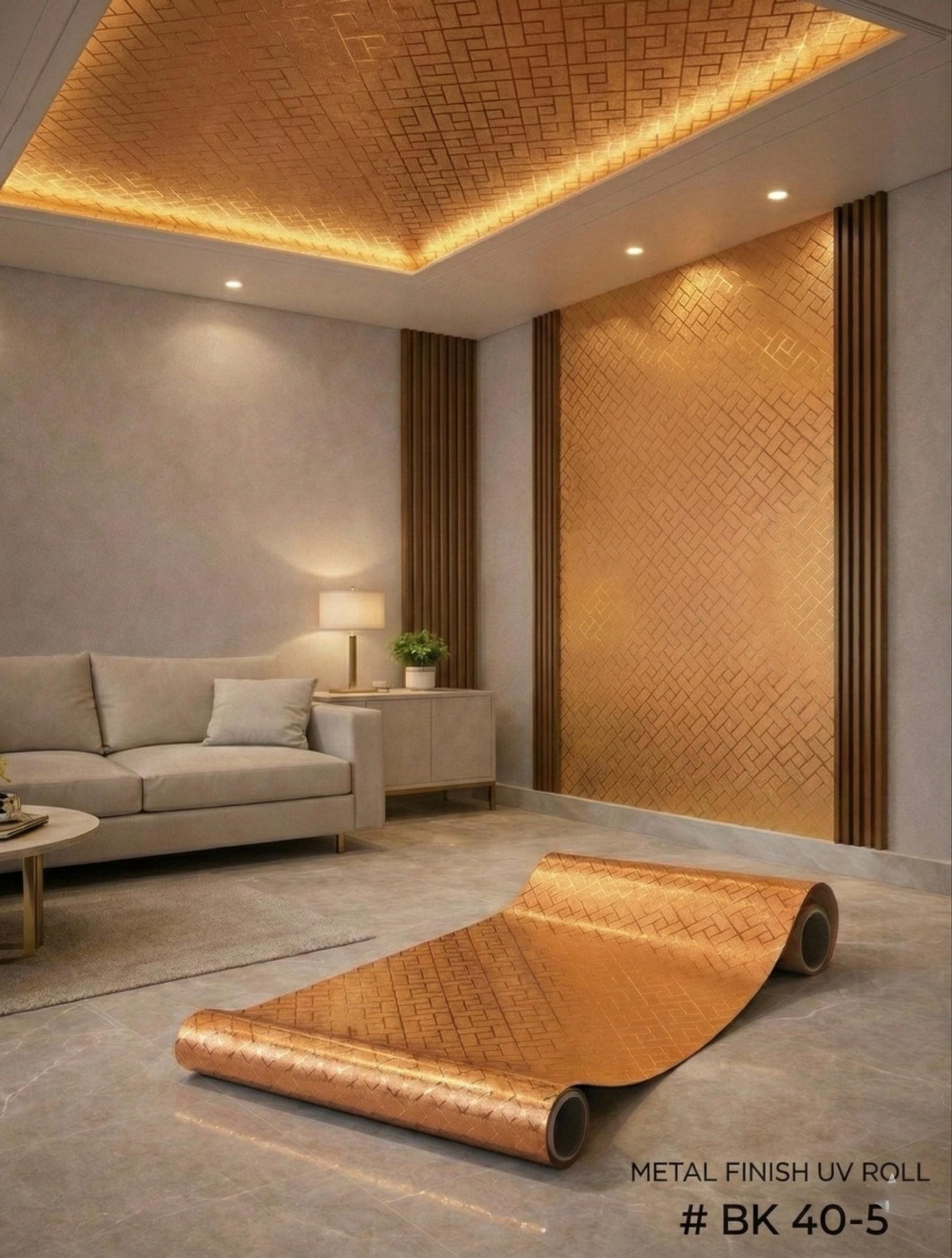 Self-adhesive UV Metal Sheets (size 4 Feet x 2.8 MTR) BK 40-5