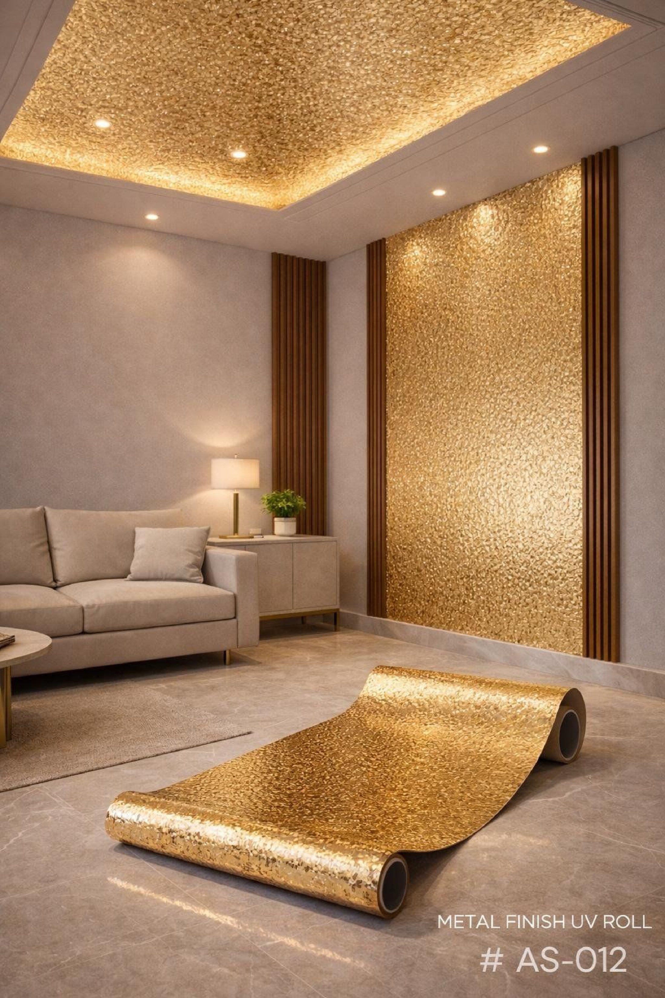 Self-adhesive UV Metal Sheets (size 4 Feet x 2.8 MTR) AS-012