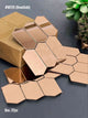 #MT29 Rose Gold Geometrical Mirror Glass Mosaic Tile (Box of 22 Pcs) (1 Tile Coverage Area 1 Sq Ft)