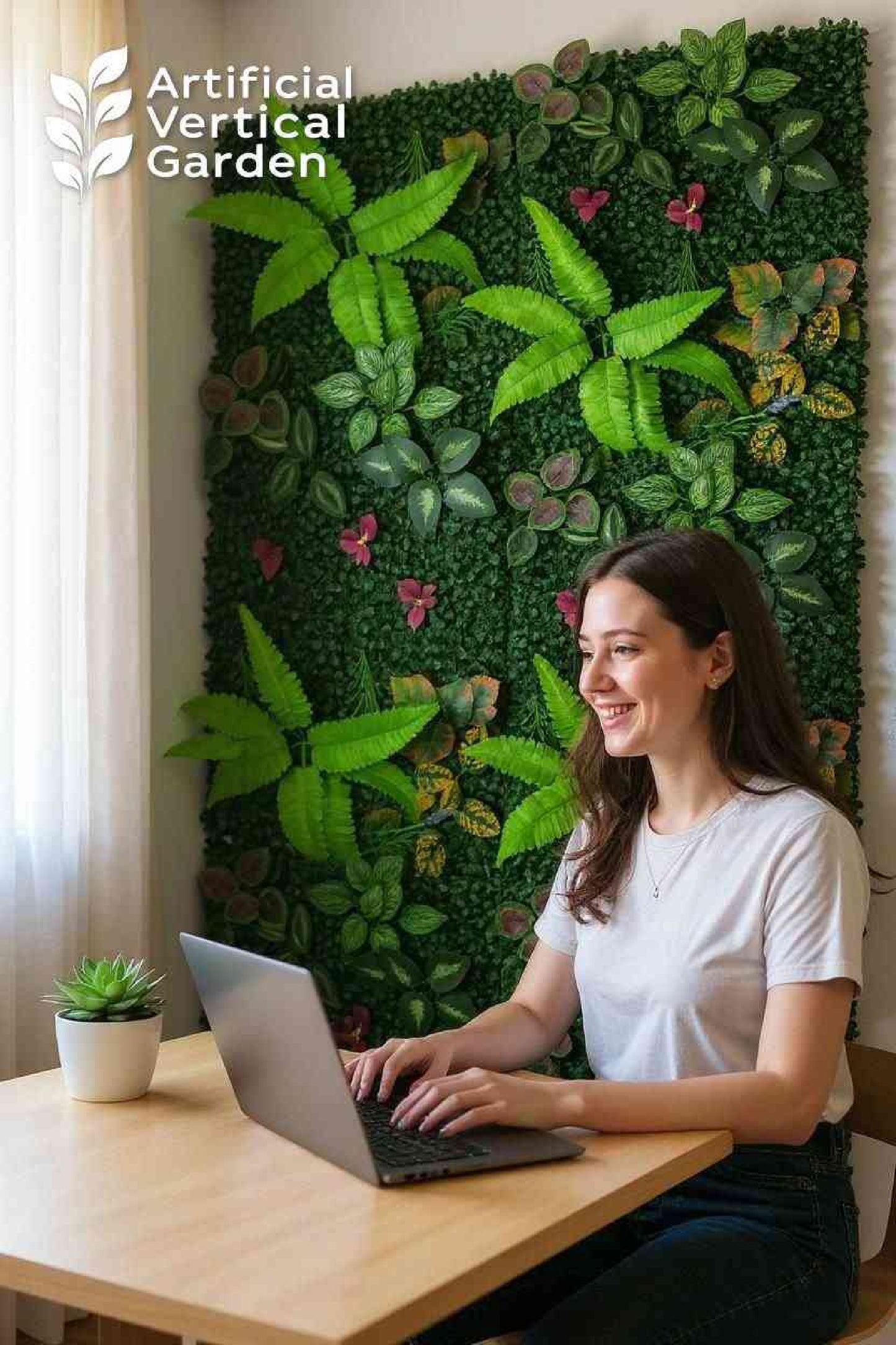 CR-I Artificial Grass Vertical Garden Sheet (Pack of 10pcs) (Size 16 x 24 Inches) SWASTIK CREATIONS The Trend Point