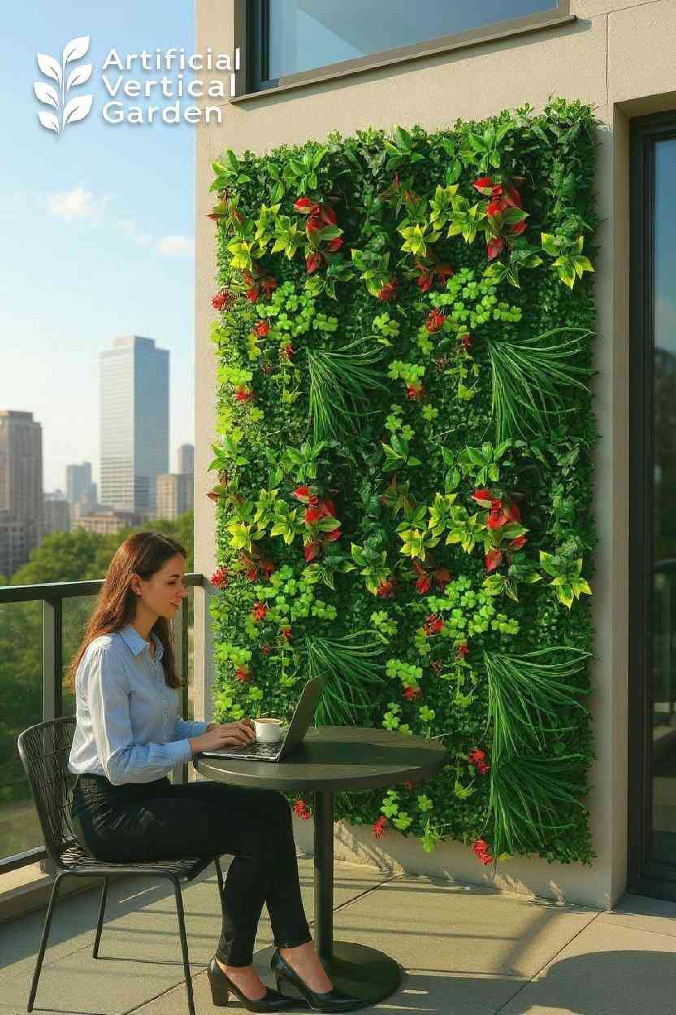 CR-A Artificial Grass Vertical Garden Sheet (Min 10pcs) (Size 16 x 24 Inches)