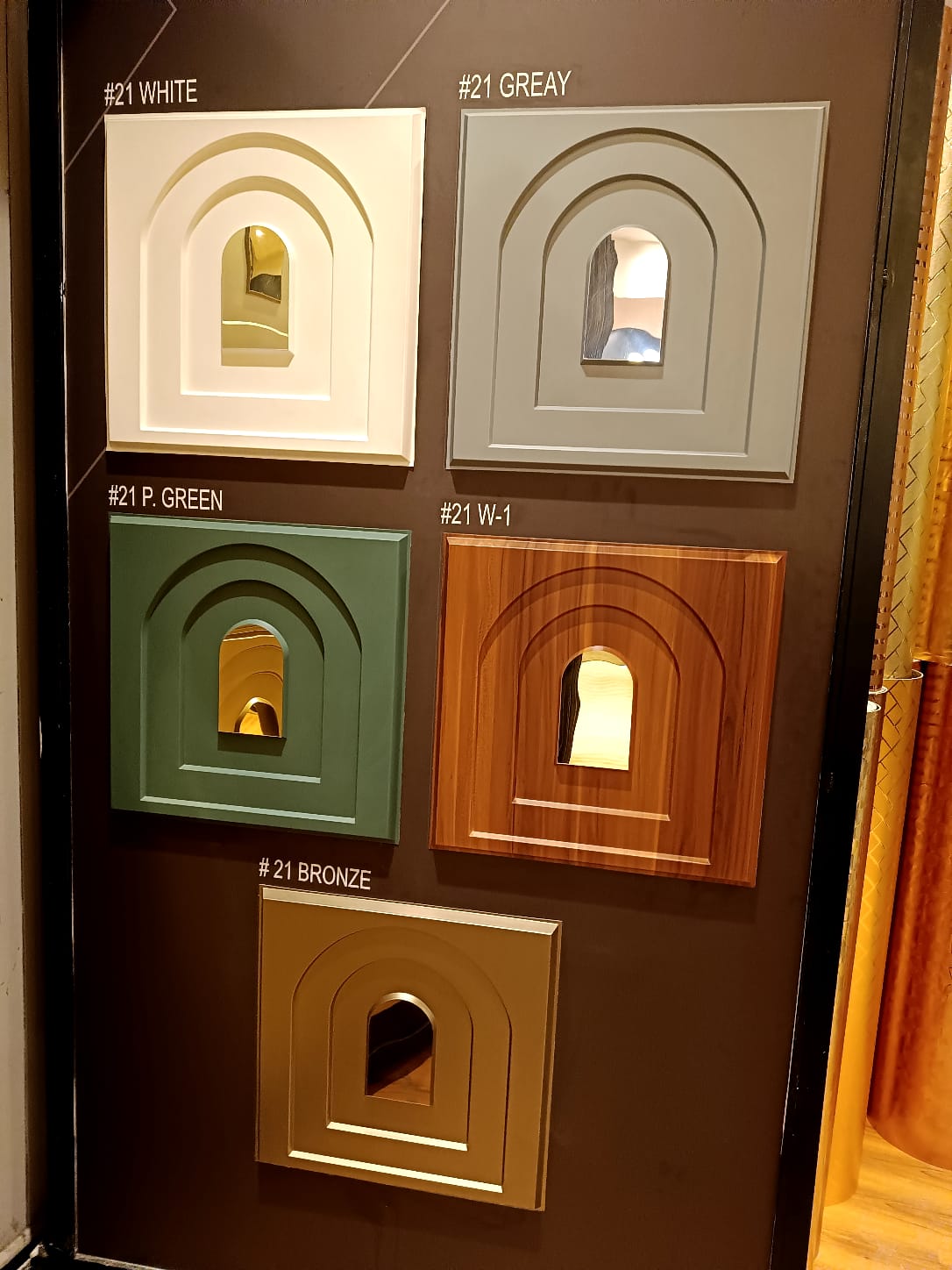 #21 Arch - Arch 3D PVC Mirror Panel - 6 colors option - (Size 50*50cm) - Min 10Pcs