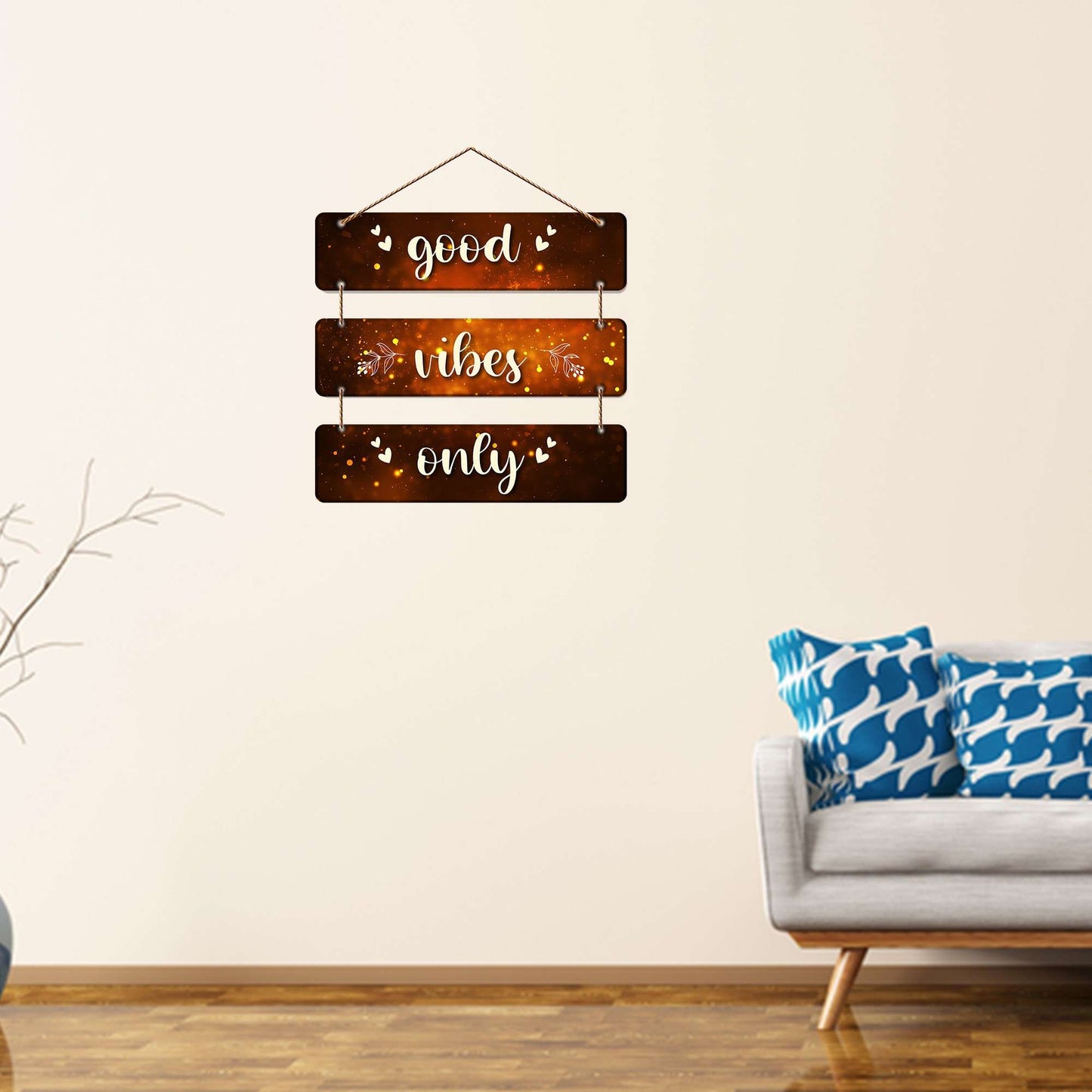 Swastik Trend Point Wooden Wall Hanging for Home Decor | Decoration Items for Livingroom | Art Item for Office | Decorative Mdf Wall Hanger Artwork -6 SWASTIK CREATIONS The Trend Point