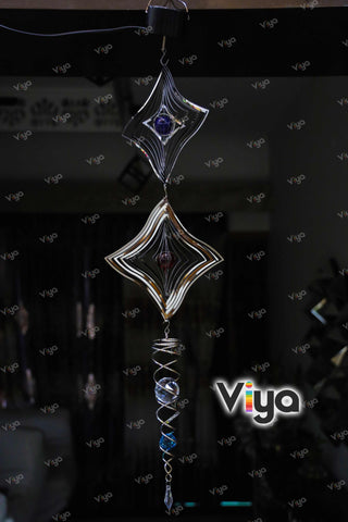 Automatic Rotating Star Wind Spinner with motor - SWASTIK CREATIONS The Trend Point