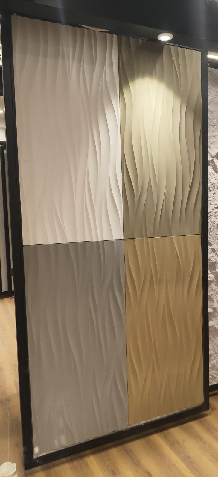 #Fluid Stone PU Panel New Design- 30mm thickness - Size 2x4ft - 4 color options