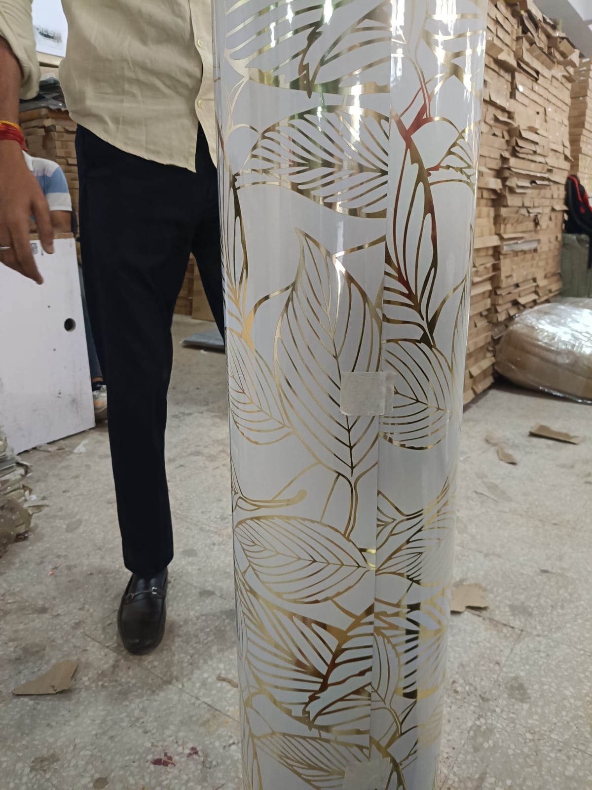 Gold Foil UV Marble Sheets (size 10 x 4 Feet) TLS013