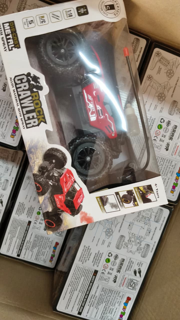 Premium 4x4 RC Rock Monster Truck Remote Control Car for Kids | 1:18 Scale Rock Crawler Offroad High Speed Racing Car Toy for Boys & Girls