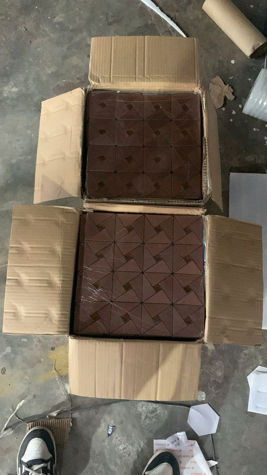 #MT01 - Copper Decorative Glass Mosaic Tile (Box of 77pc) (1 Tile Coverage Area 1 Sq Ft)