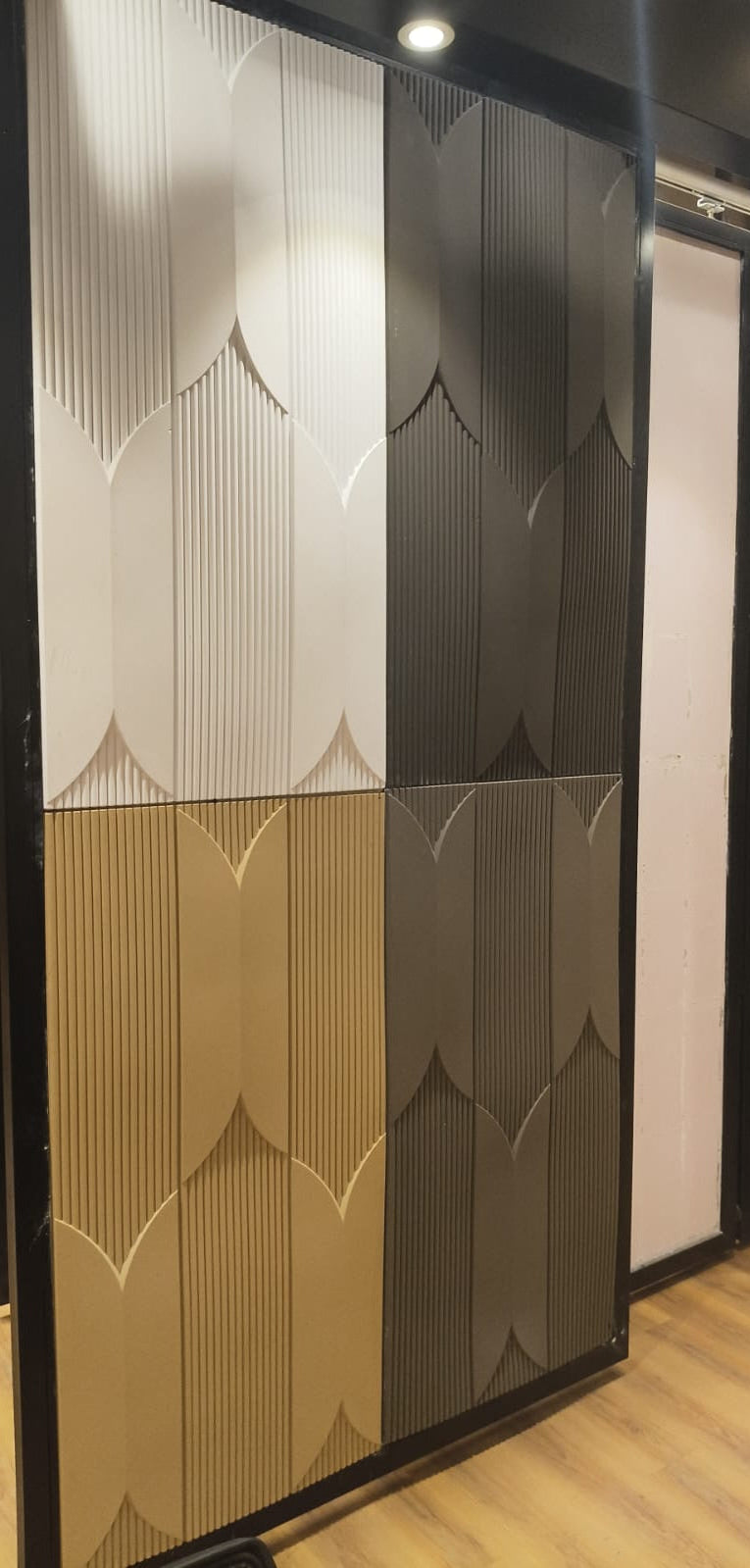 #Fluted Wings PU Panel New Design- 30mm thickness - Size 2x4ft - 3 color options