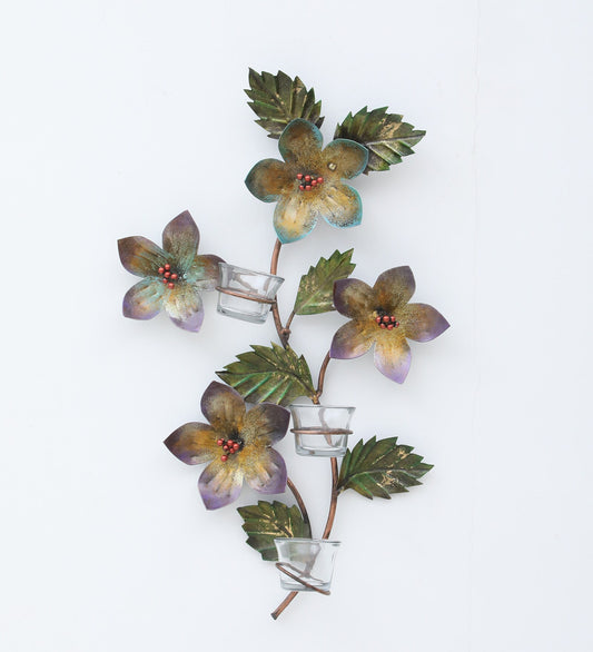 Decorative Multicolour Iron Table Tea Light Holder