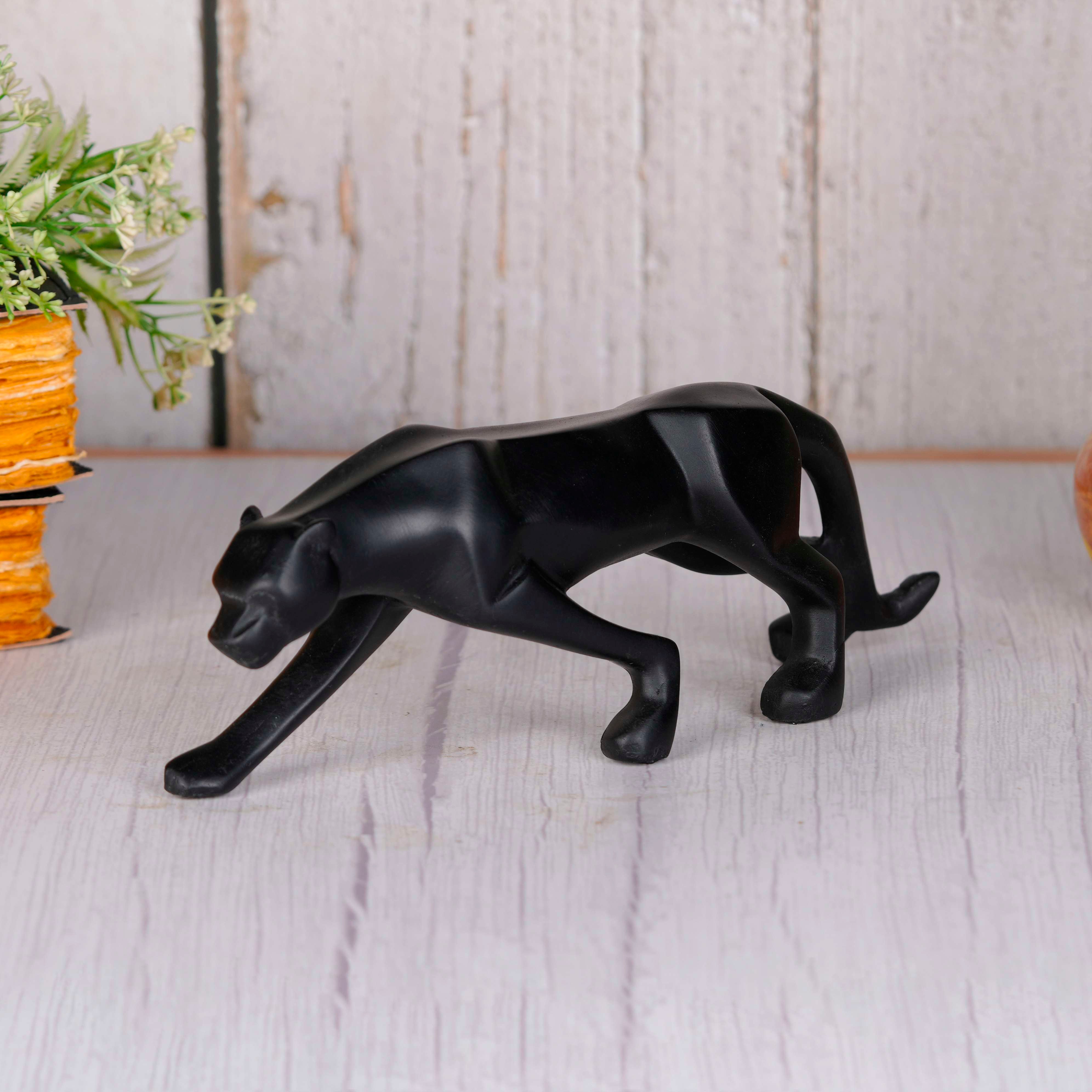 Swastik Creations Black Jaguar Showpiece for Home Dcor Black . Statue Big Size Showpiece For Shelf Room Decor Wedding Gift House Warming Office Anniversary Birthday Gift