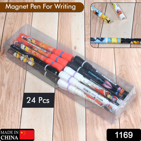 1169 Unique Magnet Pen Premium Writing Pen 24 pcs Set For Office , School & Multiuse Magnet Pen ( Mix Color ) - SWASTIK CREATIONS The Trend Point