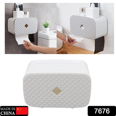 7676 Toilet Paper Holder No Drilling with Drawer and Multifunctional Storage Box for Bathroom, - SWASTIK CREATIONS The Trend Point