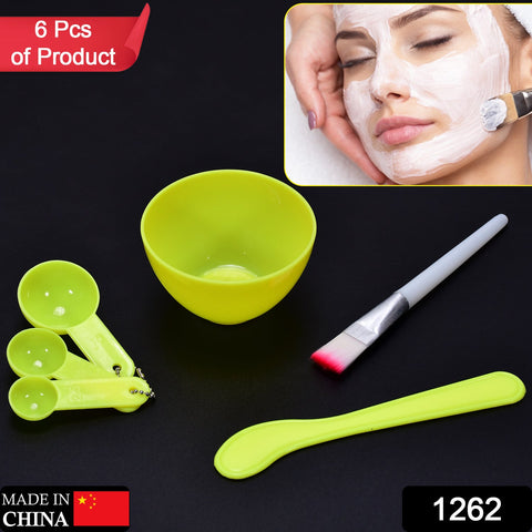 1262 Facial Mask Bowl Set For Girls Use ( 6 pcs Set ) - SWASTIK CREATIONS The Trend Point