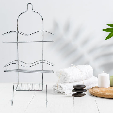 5257 Multipurpose Stainless Steel Bathroom Shelf and Rack/Shower Caddy/Bathroom Storage Shelf/Holder/Bathroom Accessories for Home - SWASTIK CREATIONS The Trend Point