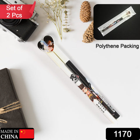 1170 2 in 1 Heart Pen Writing  2 Pen Smooth Writing & Best New Style Children Ball Pen For School & Office Use Pen - SWASTIK CREATIONS The Trend Point