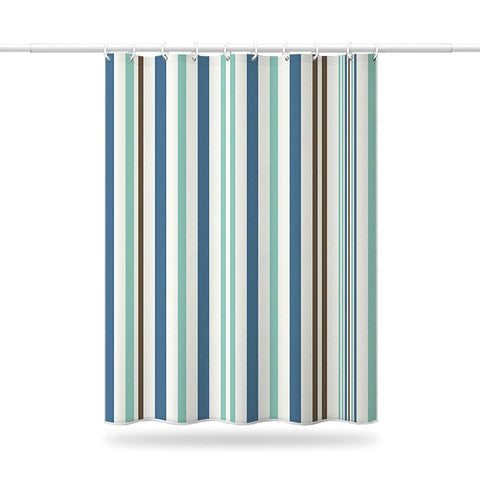 6718 Bright Vertical Stripes in The Shower Curtain (180x220cm) - SWASTIK CREATIONS The Trend Point