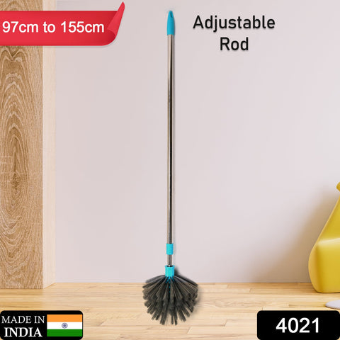 4021 Cobweb Brush With Stainless Steel Strong Long Extendable Handle for Dusting, Ceiling Cobweb Cleaning, Brush for Lights, Fans & Webs Cleaning for Home/Kitchen - SWASTIK CREATIONS The Tren