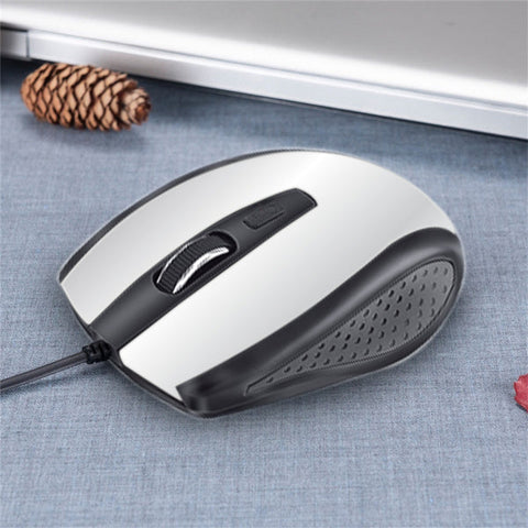 1423 Wired Mouse for Laptop and Desktop Computer PC With Faster Response Time (Silver) - SWASTIK CREATIONS The Trend Point
