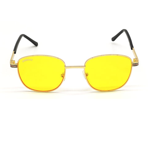 Choriotis-6015 Mysaria Square Yellow-Gold Sunglasses For Men & Women~CT-6015 - SWASTIK CREATIONS The Trend Point