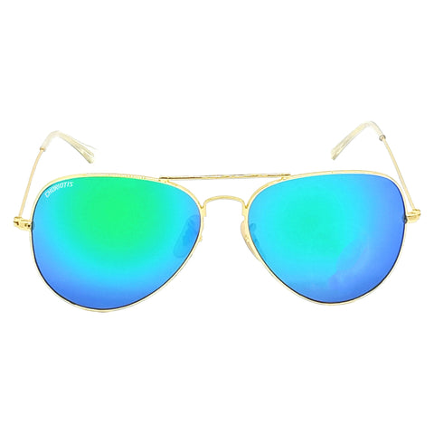 Choriotis-3026 Astor Aviator Aqua Green-Gold Sunglasses For Men & Women~CT-3026 - SWASTIK CREATIONS The Trend Point