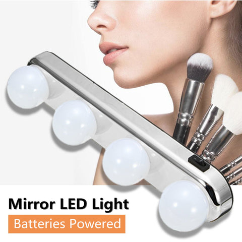 6189A Glow Make Up Light Portable Cosmetic Kit Battery Powered Mirror Lighting Super Bright - SWASTIK CREATIONS The Trend Point