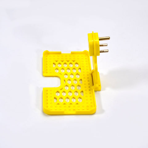 6496Y Multi-Purpose Wall Holder Stand for Charging Mobile Just Fit in Socket and Hang (Yellow) - SWASTIK CREATIONS The Trend Point