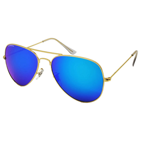 Choriotis-3026 Astor Aviator Aqua Blue-Gold Sunglasses For Men & Women~CT-3026 - SWASTIK CREATIONS The Trend Point