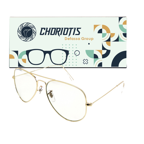 Choriotis-3026 Astor Aviator Transparent-Gold Sunglasses For Men & Women~CT-3026 - SWASTIK CREATIONS The Trend Point