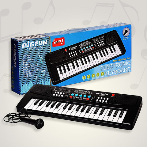 4515 Piano Musical Keyboard With Mic 37 Music Key Keyboard For Kids Toy - SWASTIK CREATIONS The Trend Point