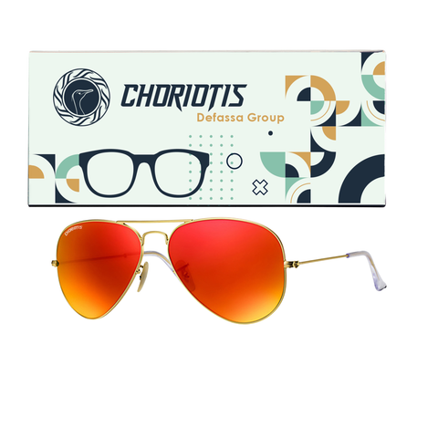 Choriotis-3026 Astor Aviator Orange-Gold Sunglasses For Men & Women~CT-3026 - SWASTIK CREATIONS The Trend Point