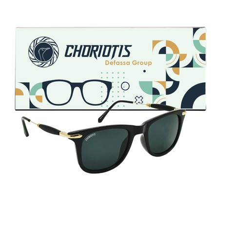 Choriotis-2148 Stucor Square Black-Gold Sunglasses For Men & Women~CT-2148 - SWASTIK CREATIONS The Trend Point
