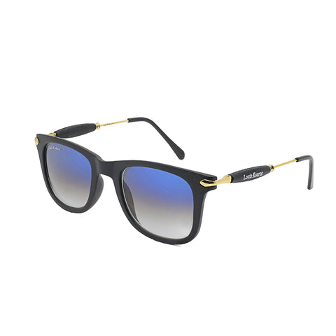 Louis Kouros-2148 Buloster Square Blue-Gold Sunglasses For Men & Women~LK-2148 - SWASTIK CREATIONS The Trend Point