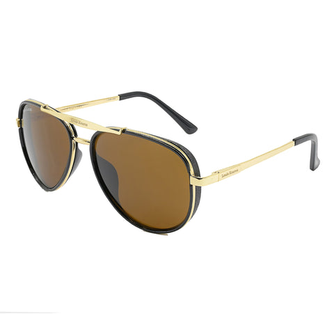 Louis Kouros-4414 Cherokee Aviator Brown-Gold Sunglasses For Men & Women~LK-4414 - SWASTIK CREATIONS The Trend Point