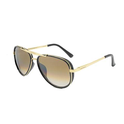 Louis Kouros-4414 Cherokee Aviator Brown-Gold Sunglasses For Men & Women~LK-4414 - SWASTIK CREATIONS The Trend Point