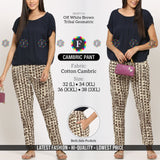 Women's CAMBRIC cotton PANT - SWASTIK CREATIONS The Trend Point