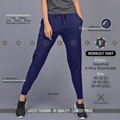 WORKOUT 4-Way Stretchable PANT - SWASTIK CREATIONS The Trend Point