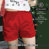 Women's Cotton Shorts - SWASTIK CREATIONS The Trend Point
