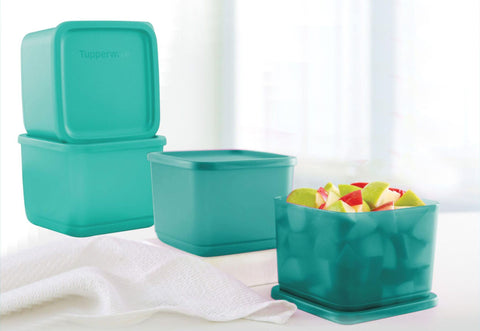 Tupperware CUBIX - SET OF 4 - 1 LTR - SWASTIK CREATIONS The Trend Point