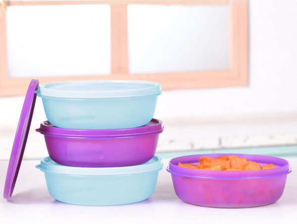 Tupperware Tupin India Legacy Plate and Bowl Set: Set of 4 Pieces :  : Home