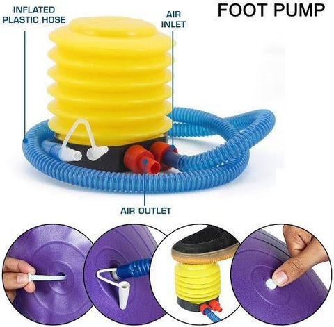 1680 Portable Foot Air Pump with Hose - SWASTIK CREATIONS The Trend Point