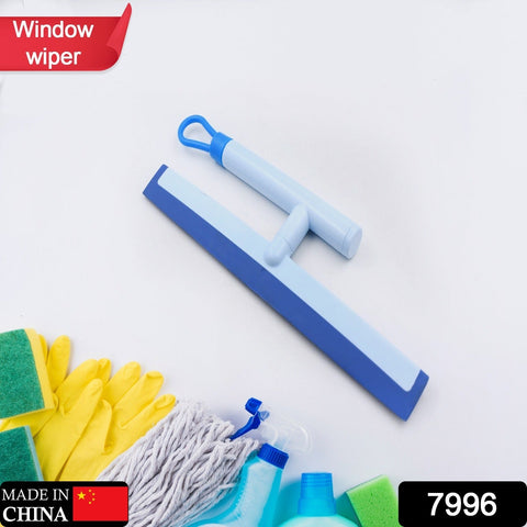 7996 Glass Cleaning Wiper Window Cleaner, for Bathroom, Windows, and Car Glass, Window  Mirror Scraper Brush with Soft Rubber