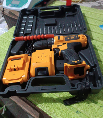 24 V lithium Double battery cordless drill set (29 Pcs Set)