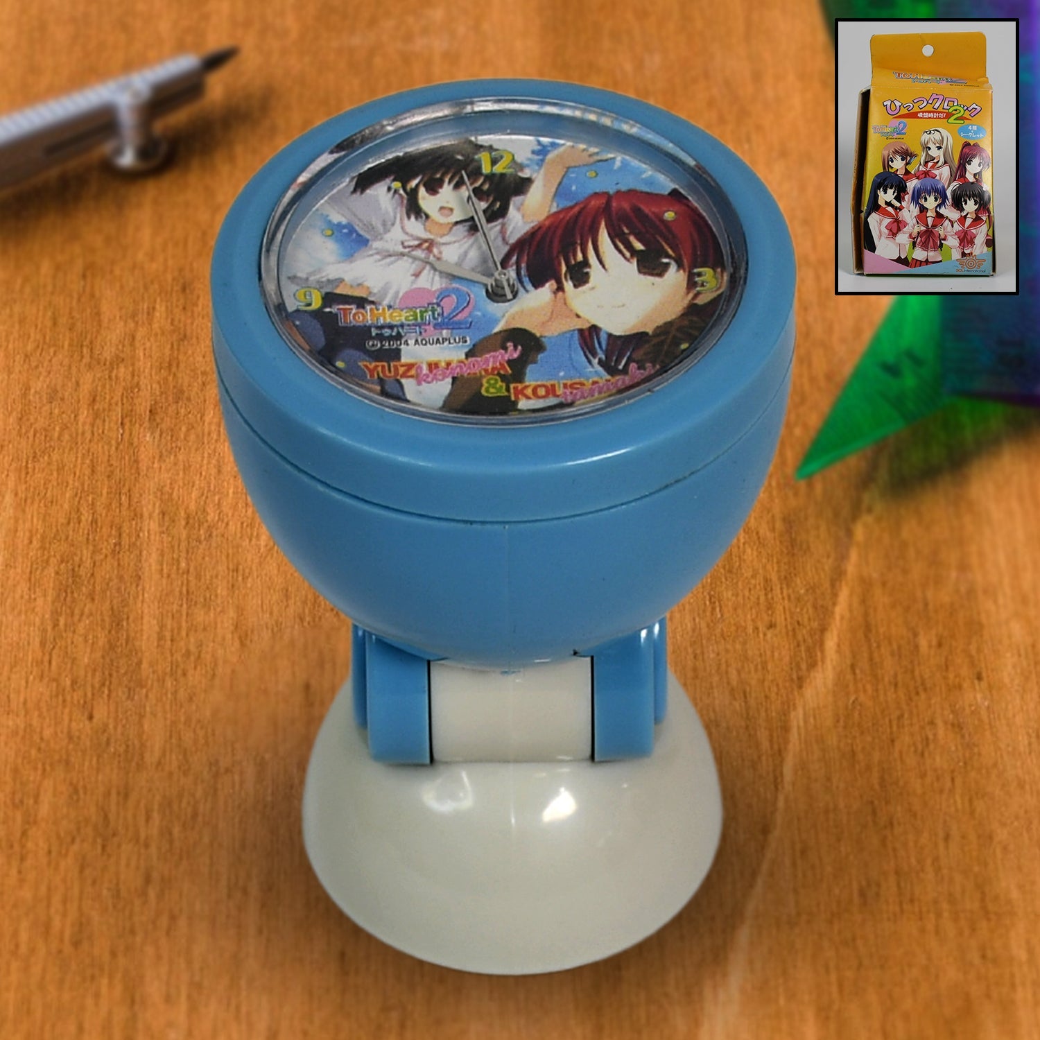 Small Cartoon Bathroom Clock with Waterproof Design  (1 Pc)