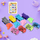 Mini Pull Back Car & Aeroplane Plastic Pull Back Car Cartoon Toys (12 Pcs Set)